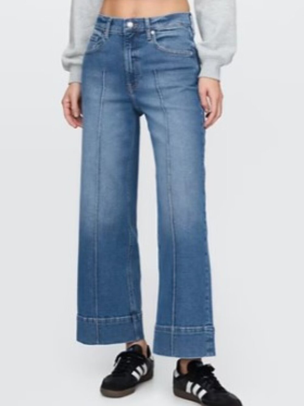 GAP High Stride Wide-Leg Ankle Jeans